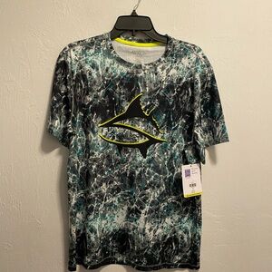 Loco Skailz Men’s Performance Fish Print T-Shirt Size Medium